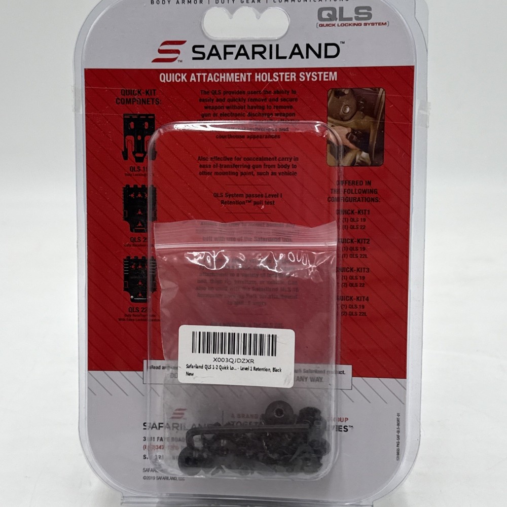 Safariland QLS 1-2 Quick Locking System Kit Platform One Size Black
