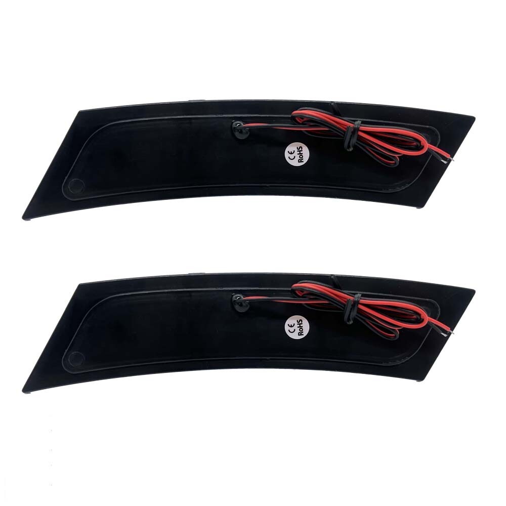 White LED Front Bumper Side Marker Reflectors For BMW F10 528i 535i 550i 11-16