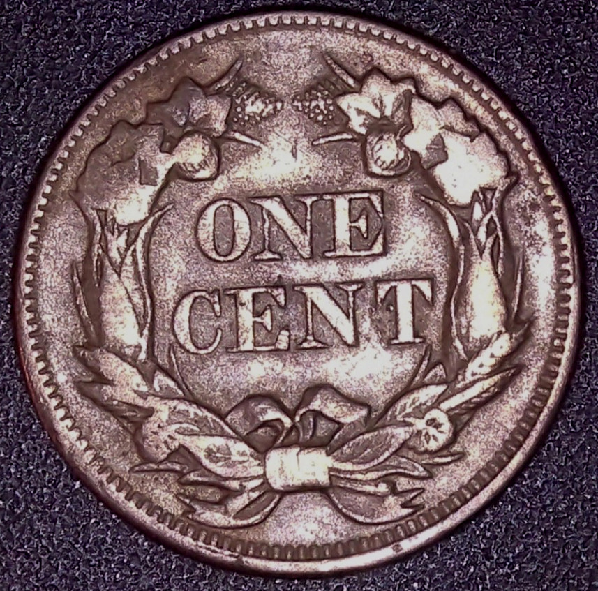 1857 FLYING EAGLE 1C , VF/XF