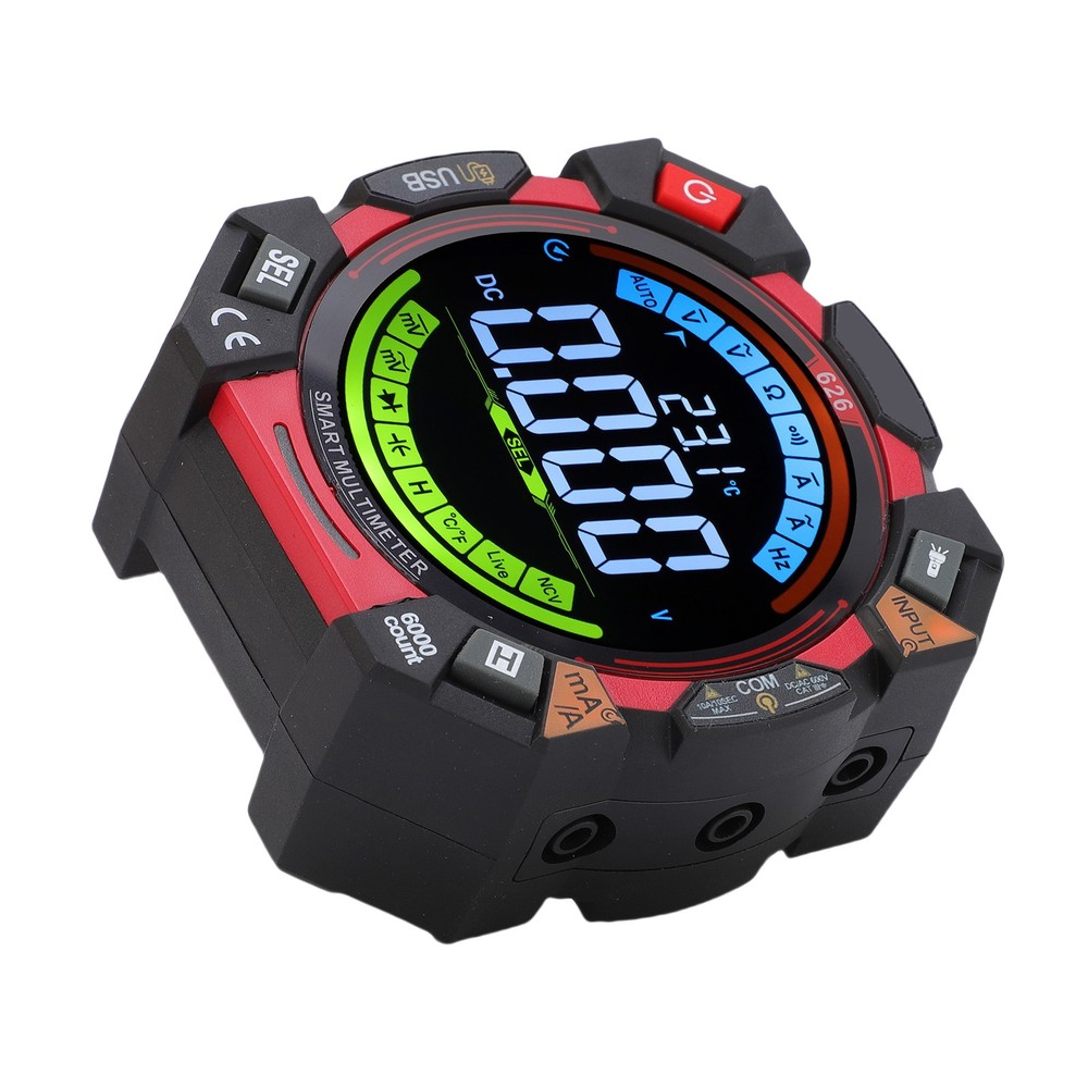 6000 Counts Multimeter With Backlit Display For Electricians WUJF