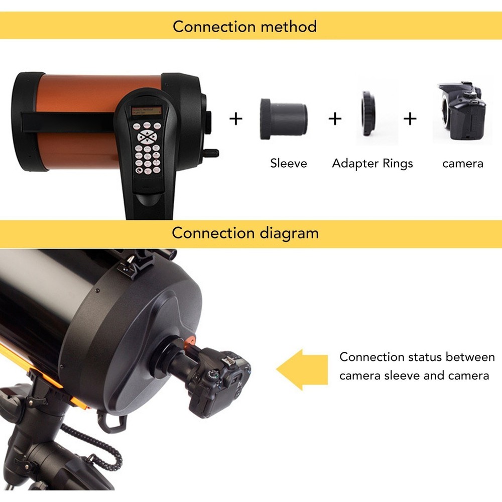 Telescope Camera Adapter Versatile Durable Practical T2 Adapter for