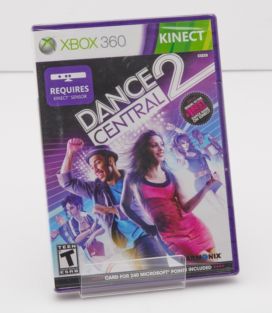 Microsoft Xbox 360 Kinect Motion Sensor Bar Black & 4 Games Bundle 3 ARE NEW!!