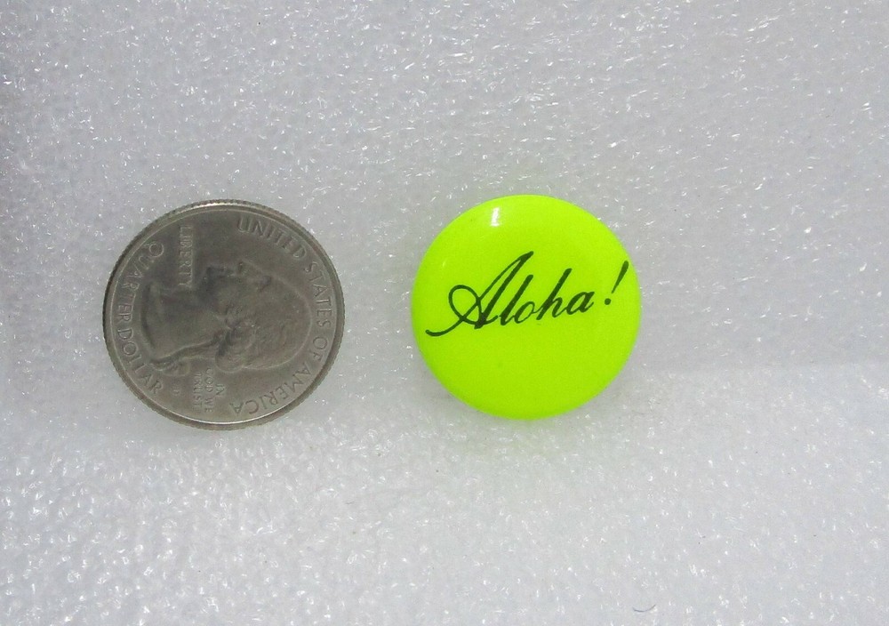 Aloha! Button Pin