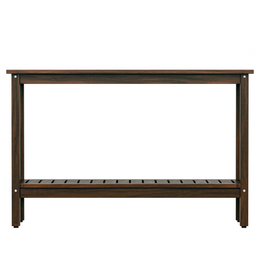 48" Console Table Multiuse Buffet Bar Storage Organizer with Foot Slider Coffee