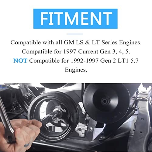 Crank Install Tool Harmonic Balancer Puller Tool Fit for GM LS LT Engines