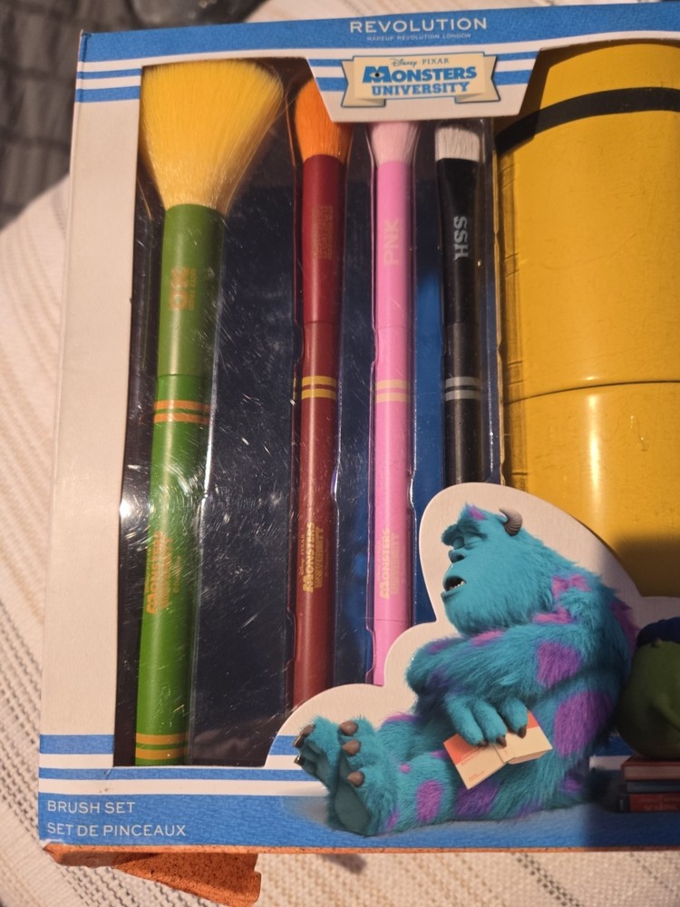 Monsters University Revolution Makeup Brush Set Open Box Unused