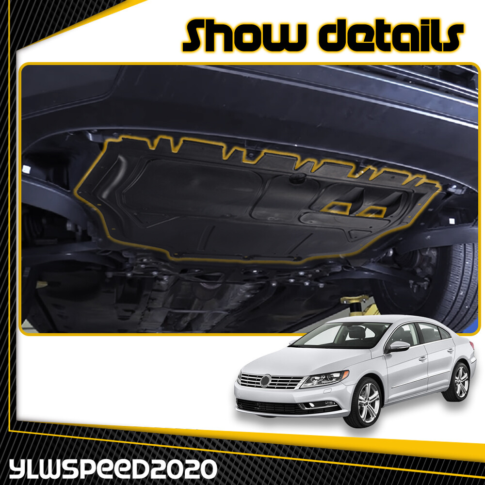 Front Engine Splash Shield Under Cover Black Fit For 2012-2018 Volkswagen Passat