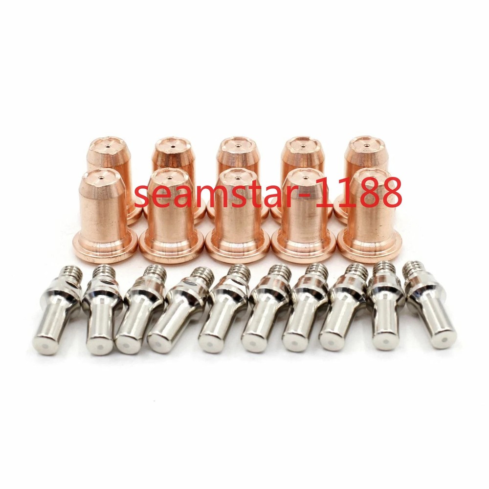 10pc PT-60 iPT60 iPT-60 PT-40 40A Contoured Plasma Drag Cut Nozzles + Electrodes