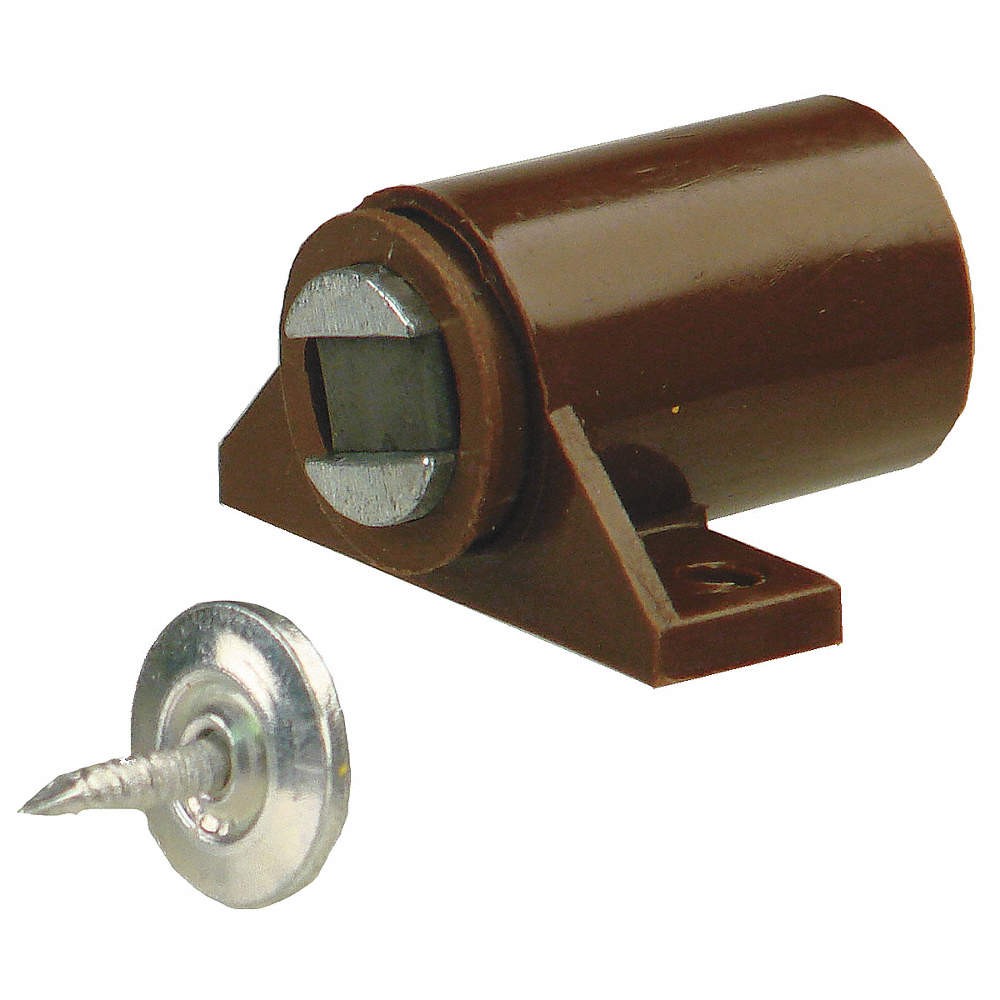 MONROE PMP 4FCU6 Magnetic Catch,Pull-to-Open,Plastic 4FCU6