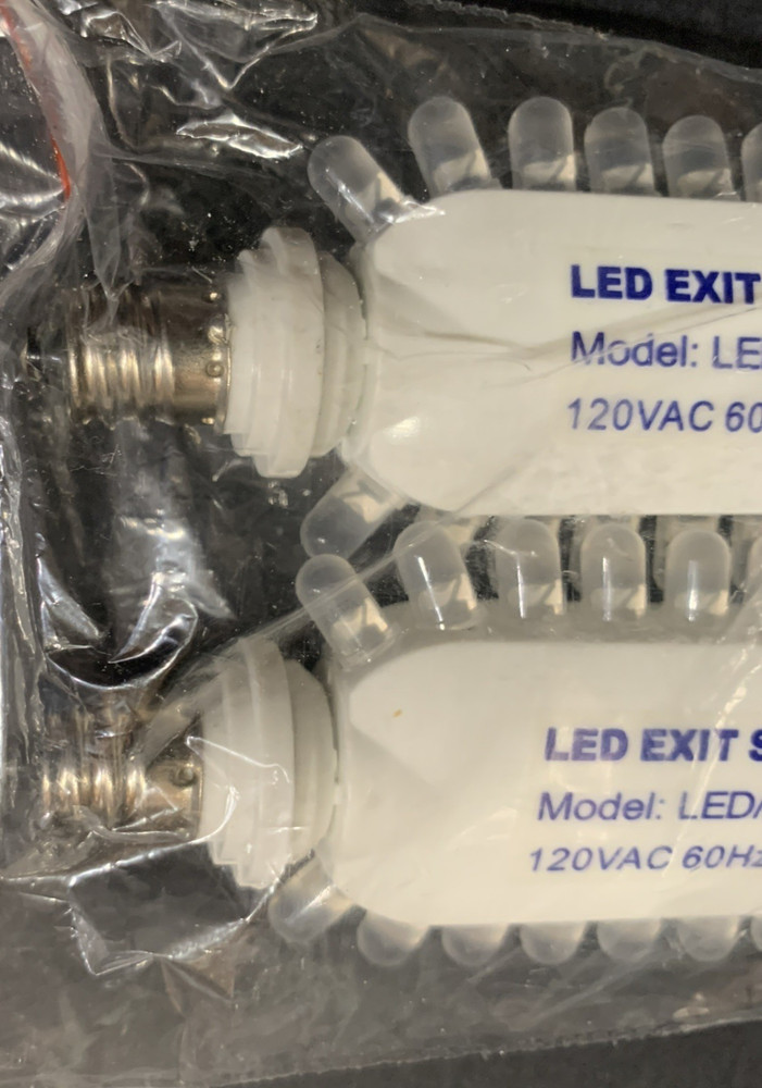Bulbrite LED Exit Light Kit 2 Pieces (26 Light LED Unit) 120V NEW