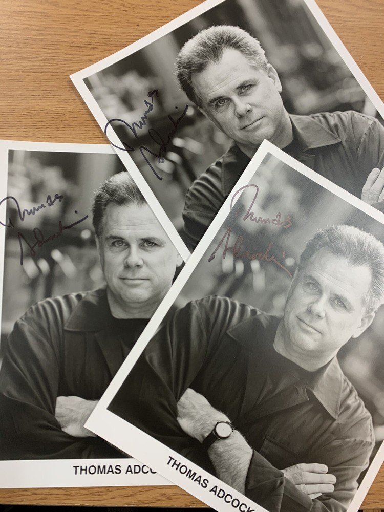 Thomas Adcock Author Signed Photograph Autographed New