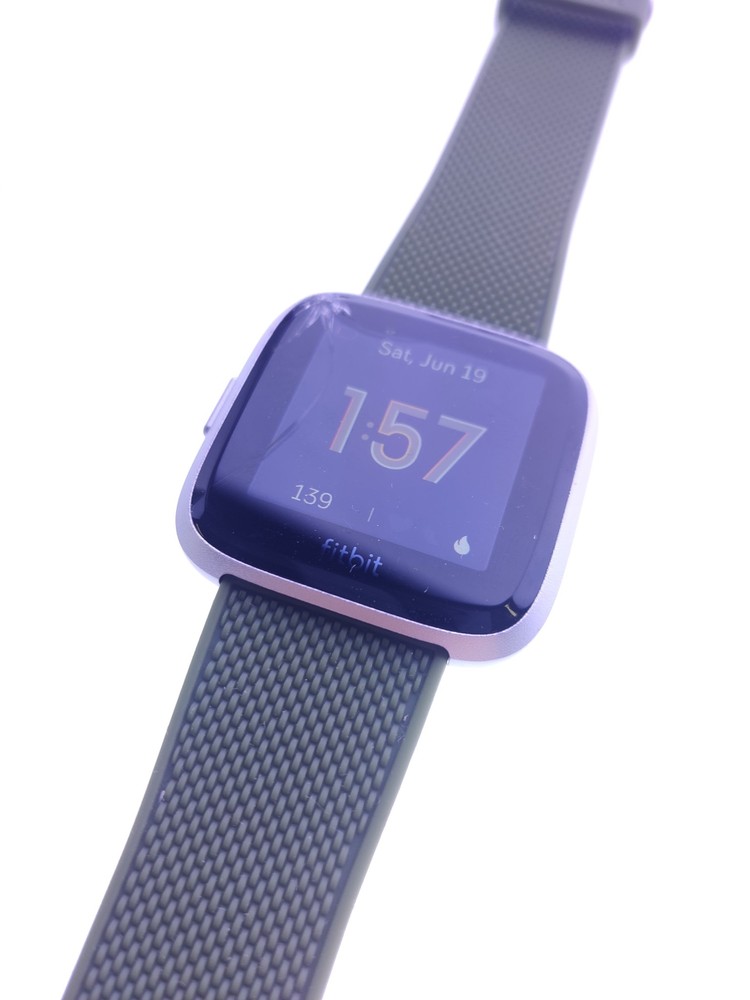 Fitbit FB415SRWT Versa Lite Olive Color Band SIZE SMALL - CRACKED GLASS