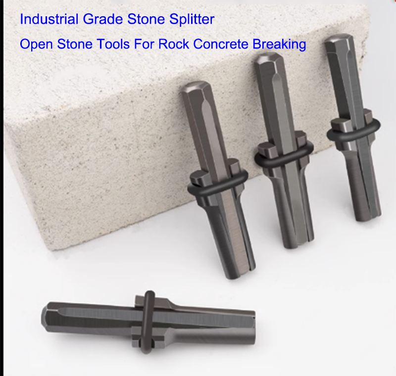1pcs Industrial Grade Stone Splitter Open Stone Tools For Rock Concrete Breaking