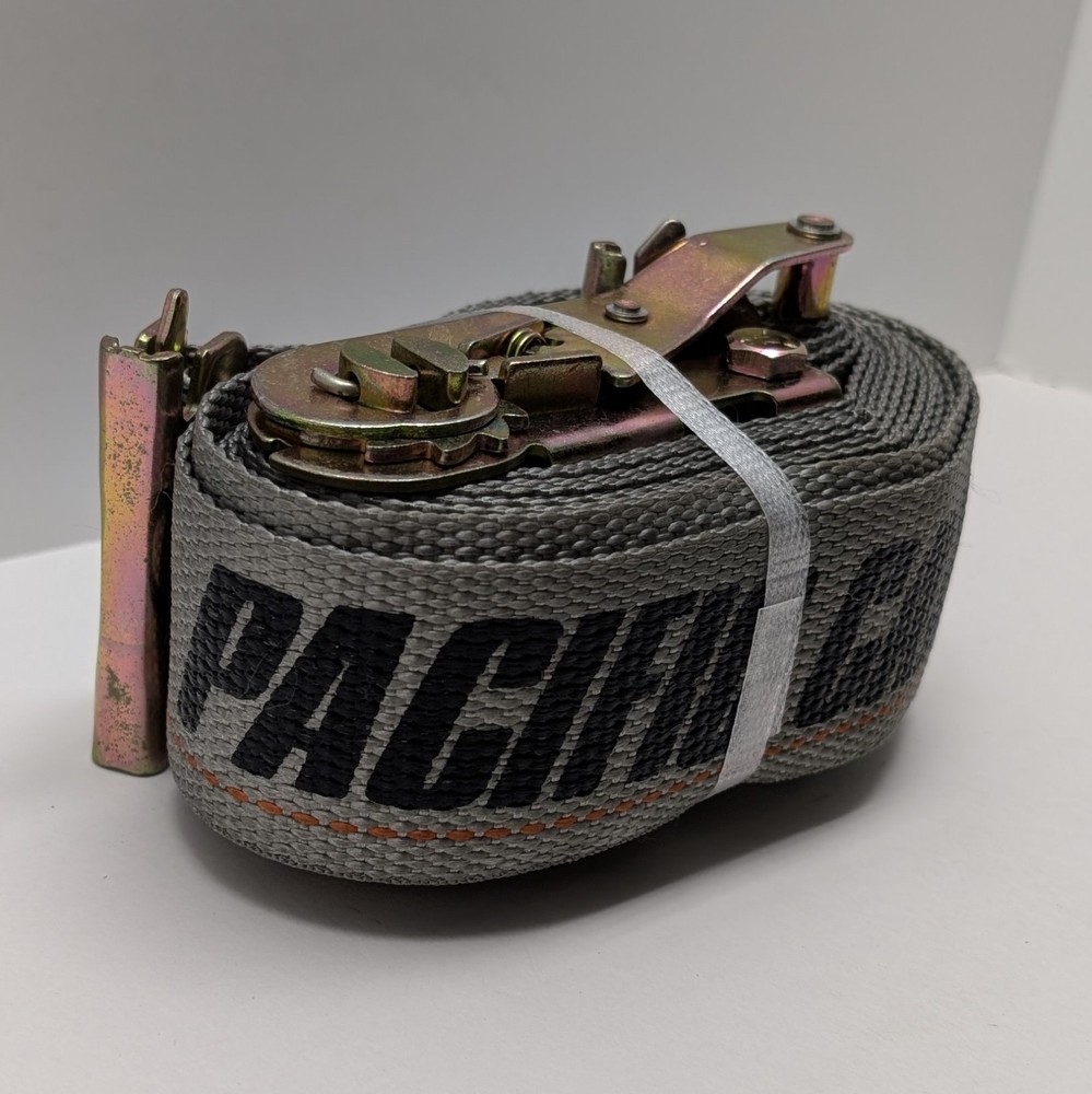 Pacific Cargo Control Ratchet Strap 2x16 WLL 1000 lbs. GRAY