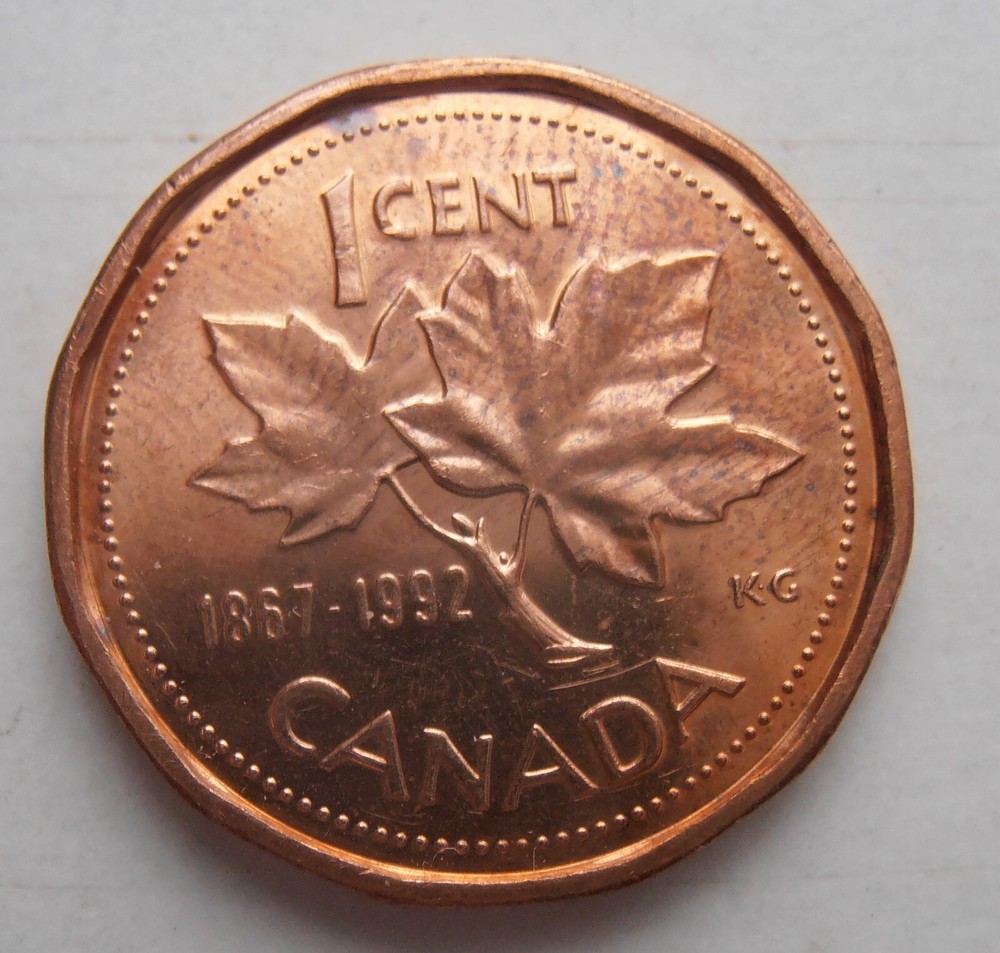 1992 CANADA 1 CENT UNCIRCULATED