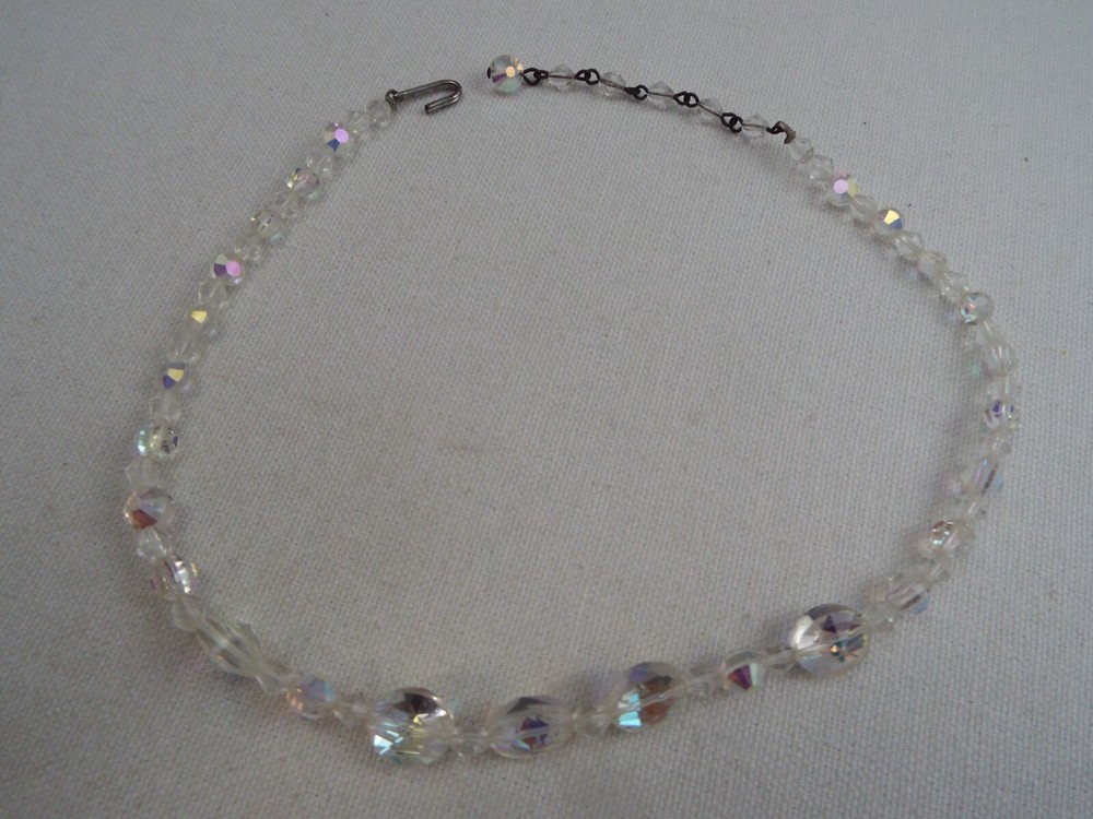 Crystal Glass Bead Necklace (H1)