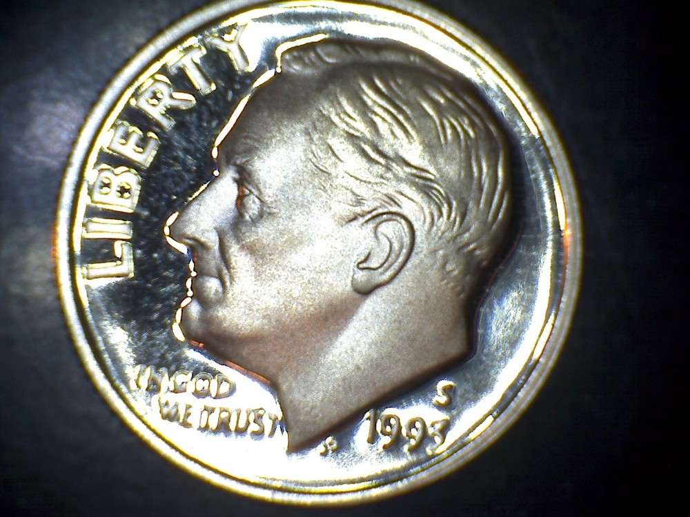 1993S Roosevelt dime proof