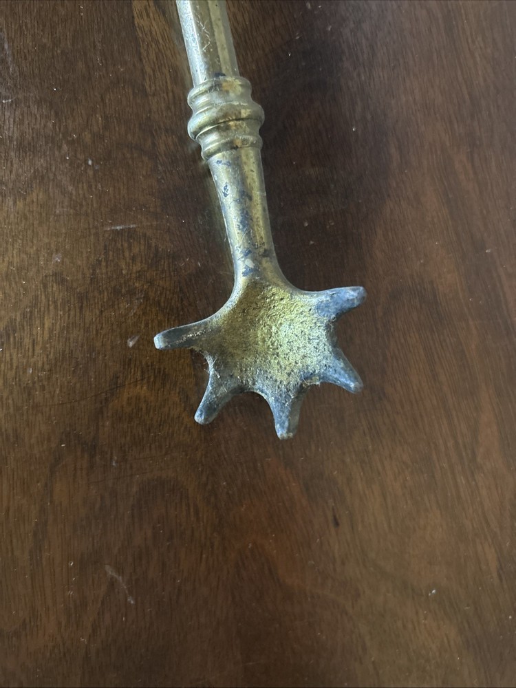Antique Brass, 3 Piece Fireplace Tool Set