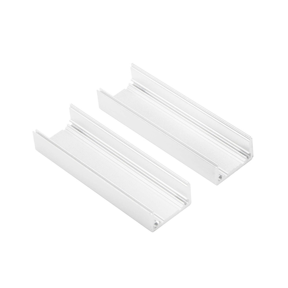 JIUWU 2pcs Silver Surface Drawing Process Split Aluminum Enclosure Electronic...