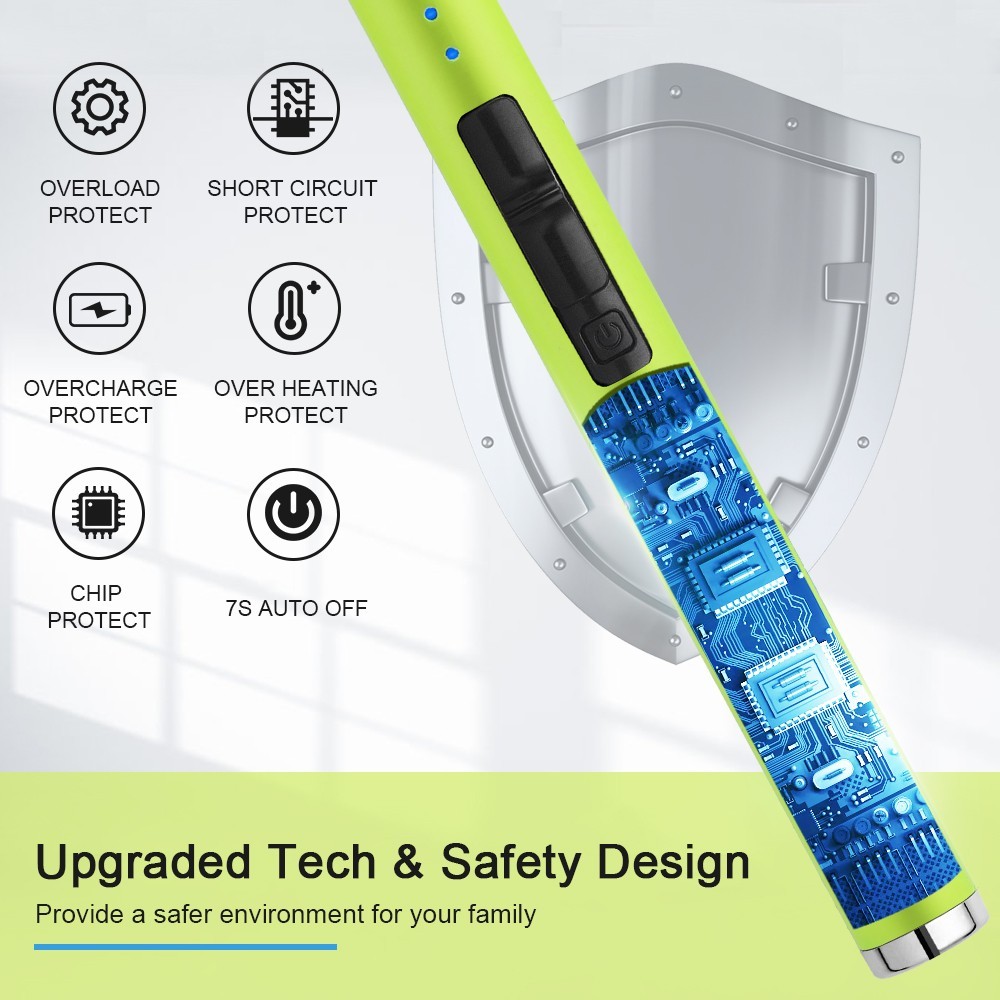 SUPRUS Lighter Electric Candle USB Type C Rechargeable Lighter with LED Display