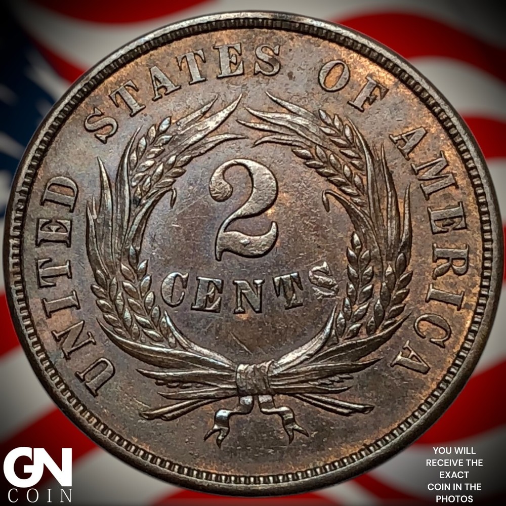 1864 2 Cent Piece Y6195