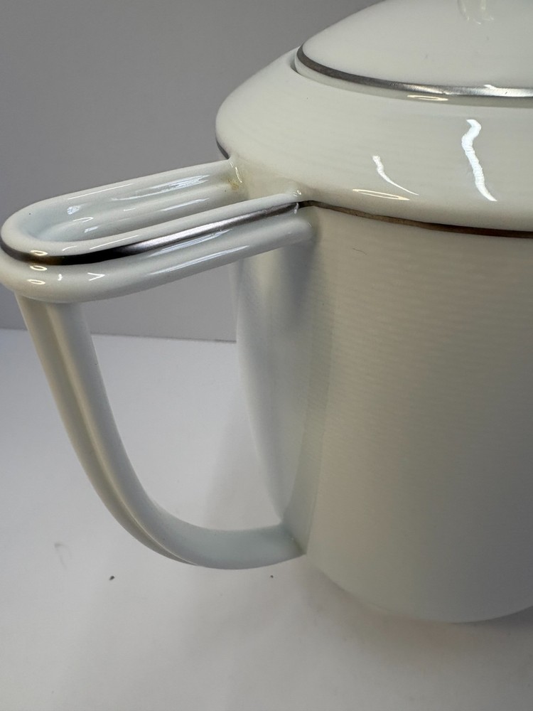 Bernardaud Limoges Platinum trim coffe pot