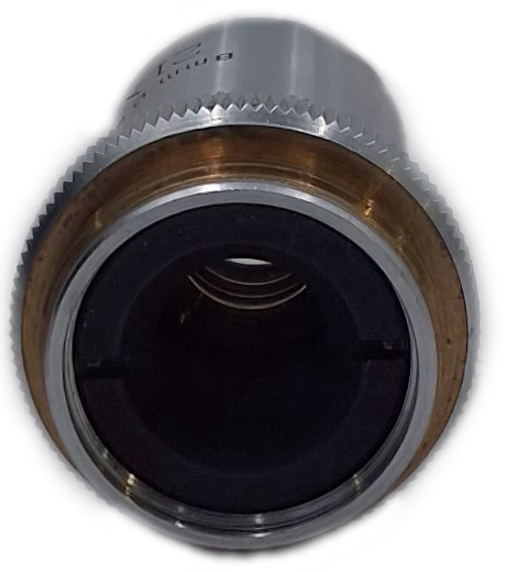 21x 8mm 0.50 NA Microscope Objective Lens Microbiology Lab