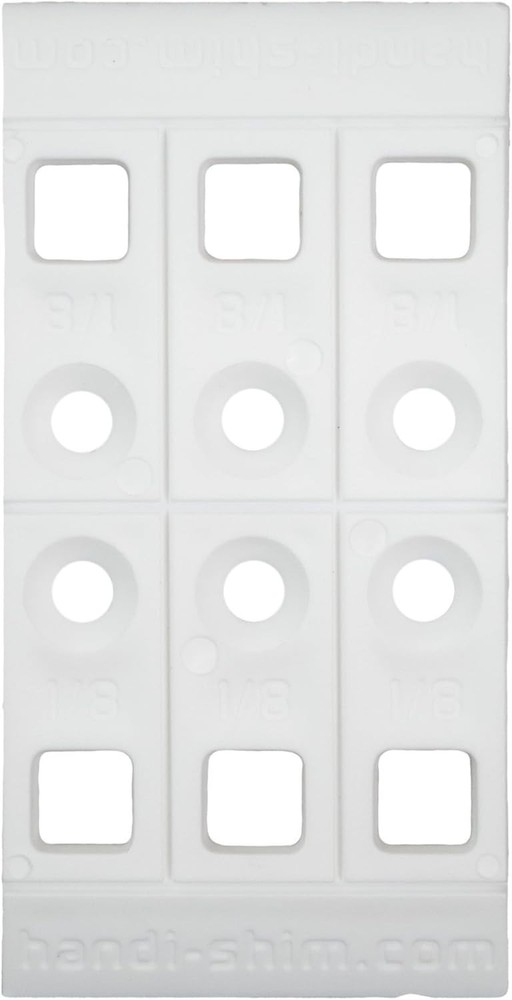 Economical 100 Pack Heavy-Duty Plastic Shims - Reusable, Compression-Resistant