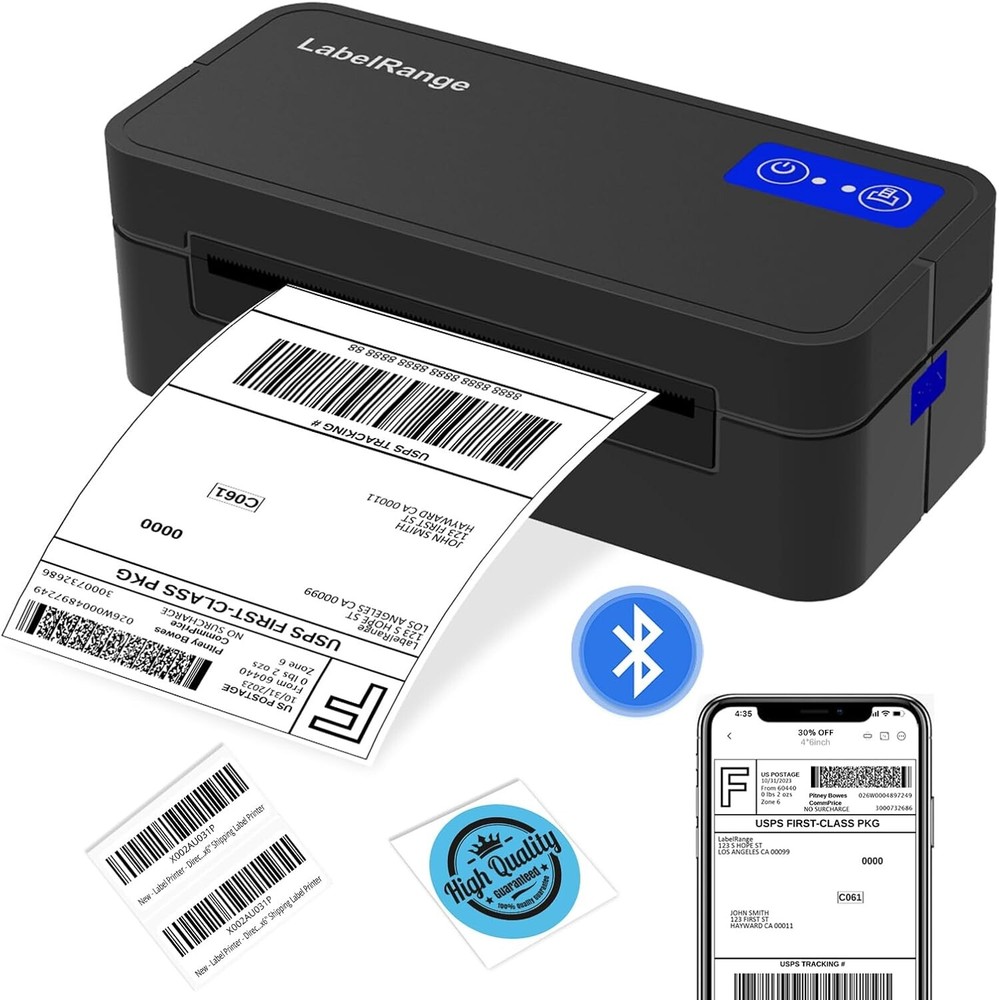 Bluetooth Thermal Label Printer LabelRange RD560  for Mac,Windows,Iphone,Android