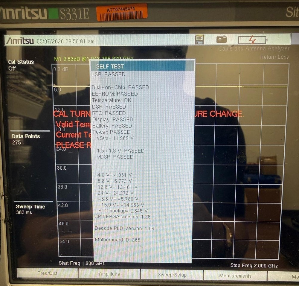 Anritsu Site Master S331E Cable & Antenna Analyzer SiteMaster w/ Options 10 & 21