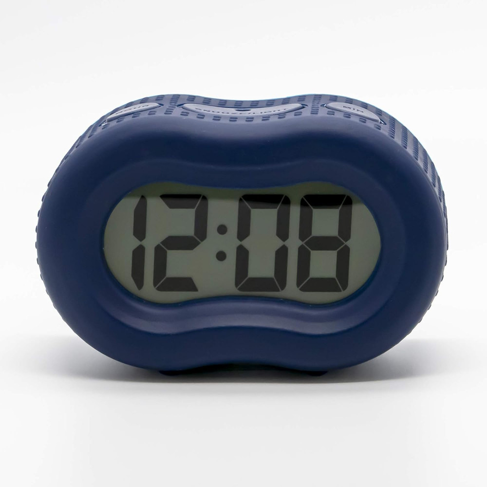 Smartlight Rubber Alarm Clock with Automatic Night Light and Large Display – Eas