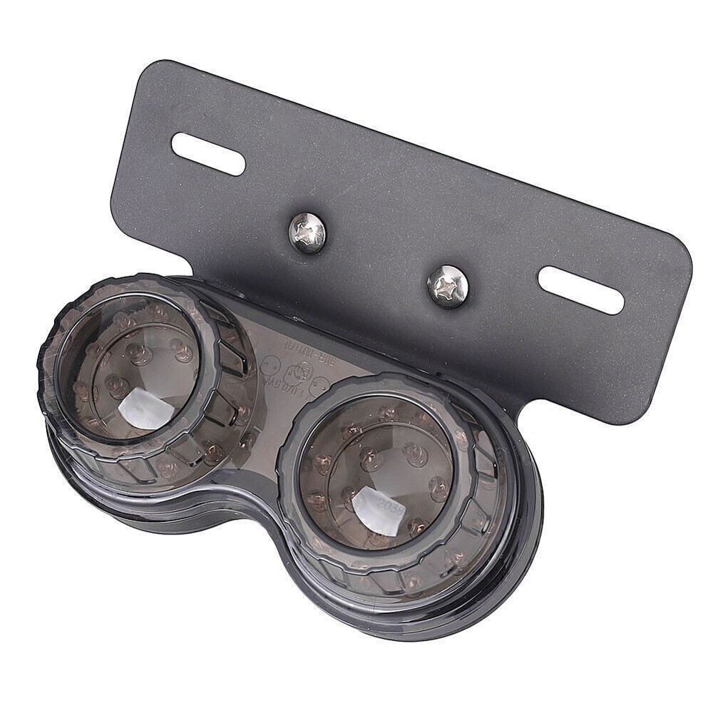 Universal Smoke Trinity Integrated Tail Light with License Plate Light