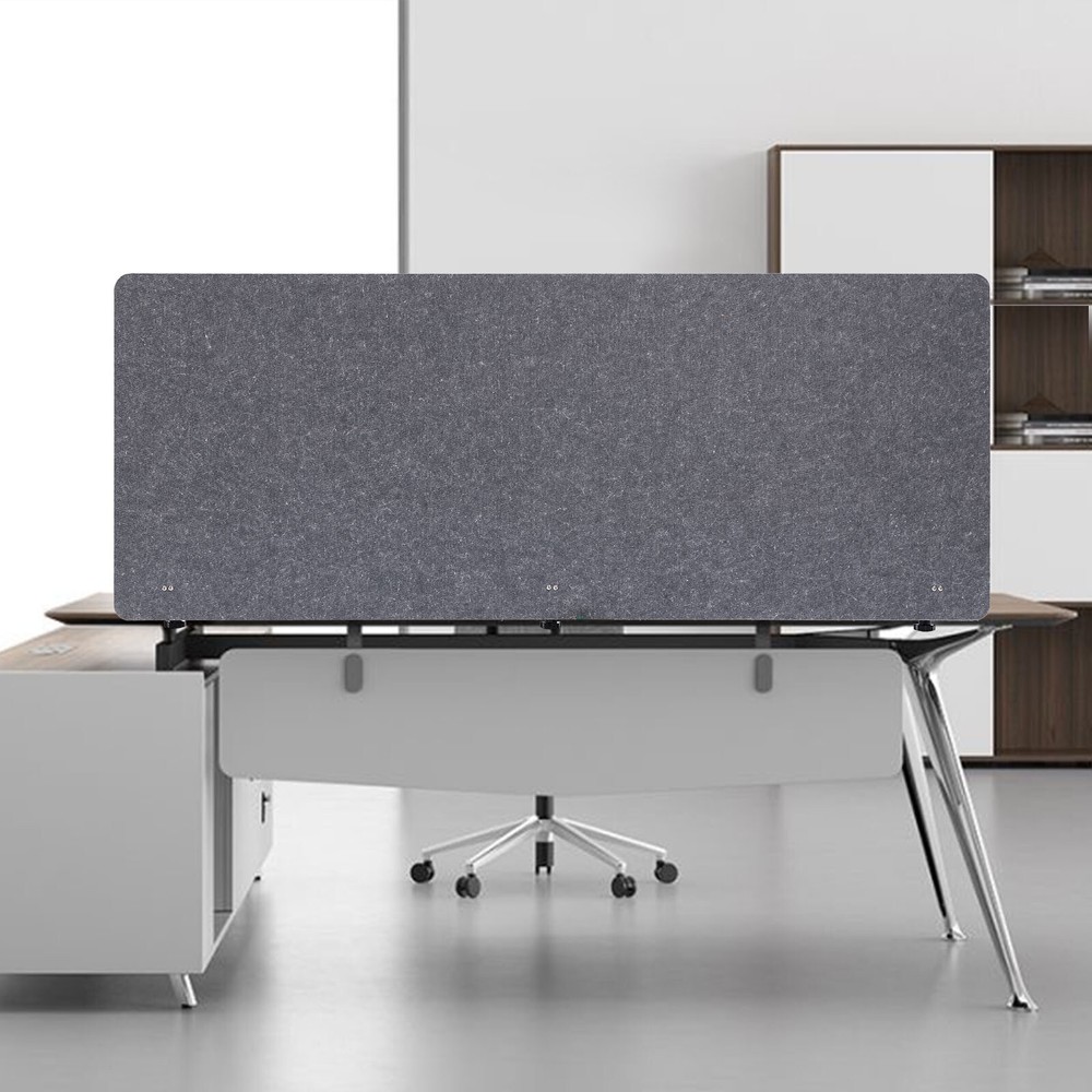 Durable Polyester Desk Divider - Table Mounted Office Privacy Partition