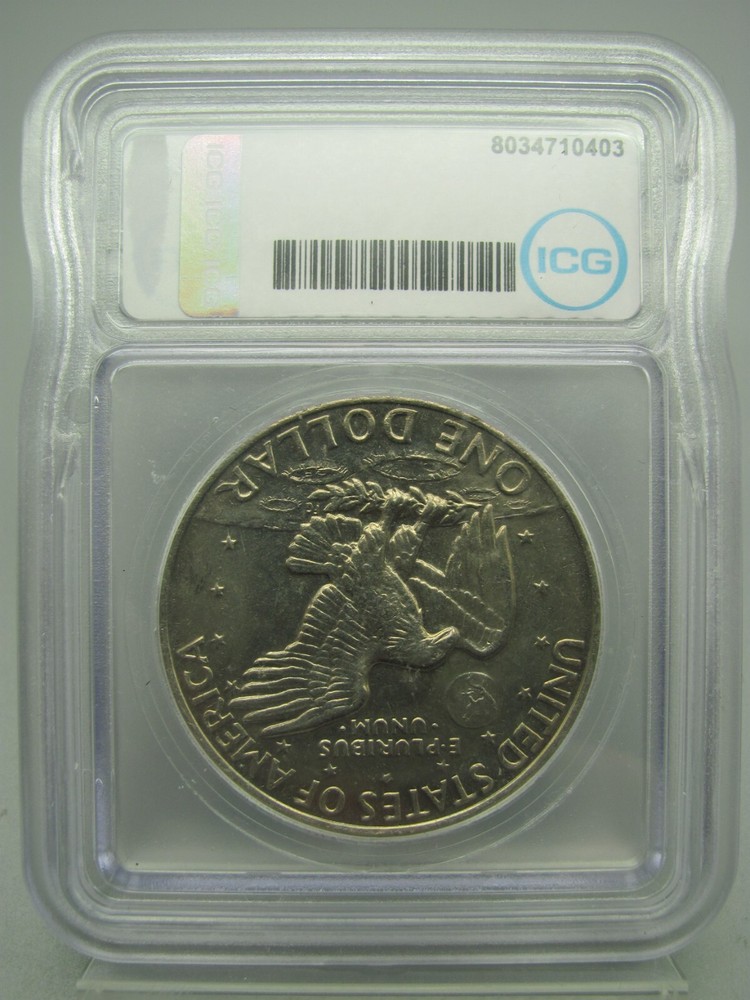 1972 Type 3 Reverse Eisenhower 'Ike' Dollar ICG MS 64