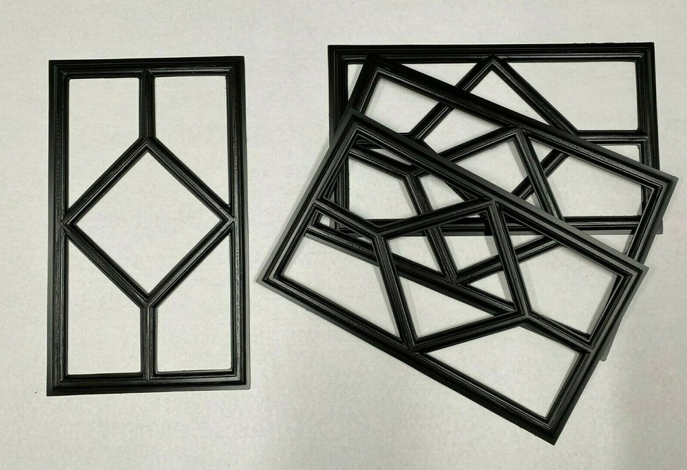 4 Amarr Waterford Replacement Insert for Short Panel Amarr Garage Doors Black