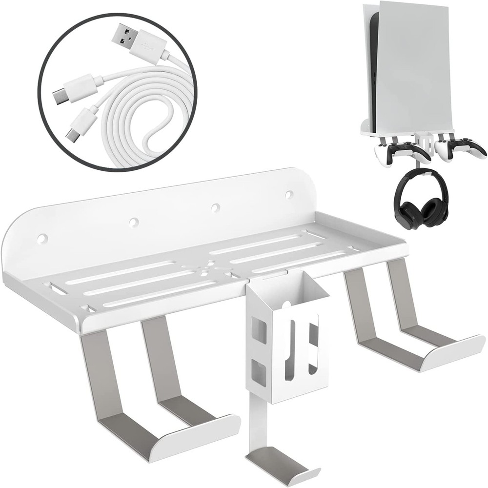 For PS5 Accessories Console Wall Mount Controller Headset Stand Remote Holder US