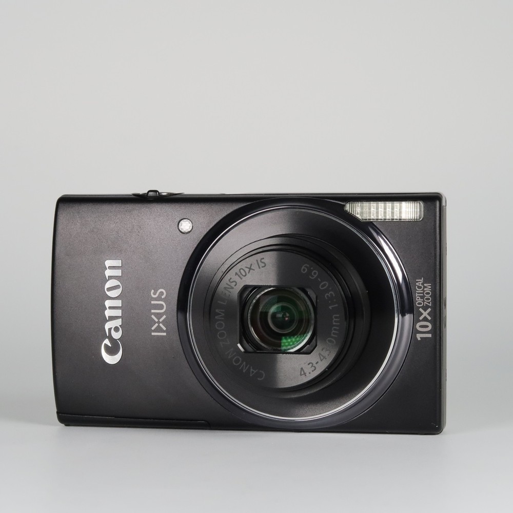 Canon IXUS 155 Black Digital Compact Camera with Refurbished SD Case