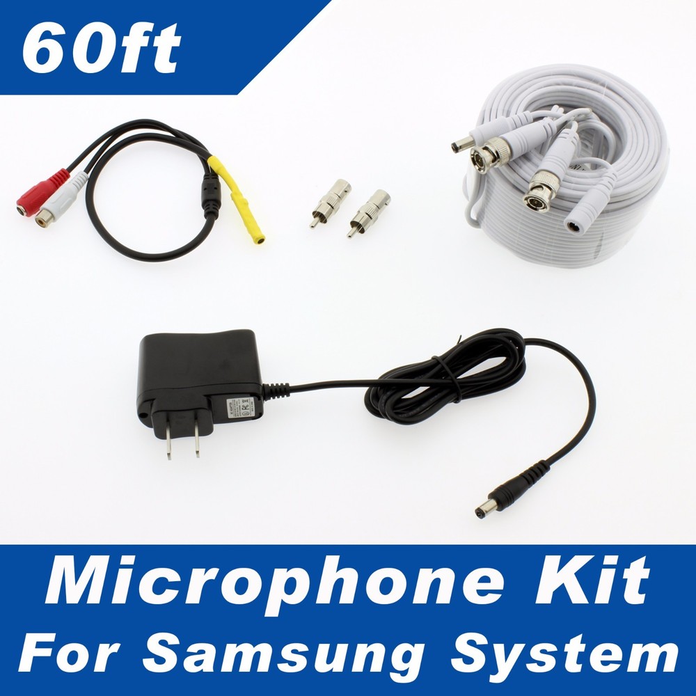 Samsung Surveillance Security System Microphone Kit (Compatible with 4,8,16 Ch)
