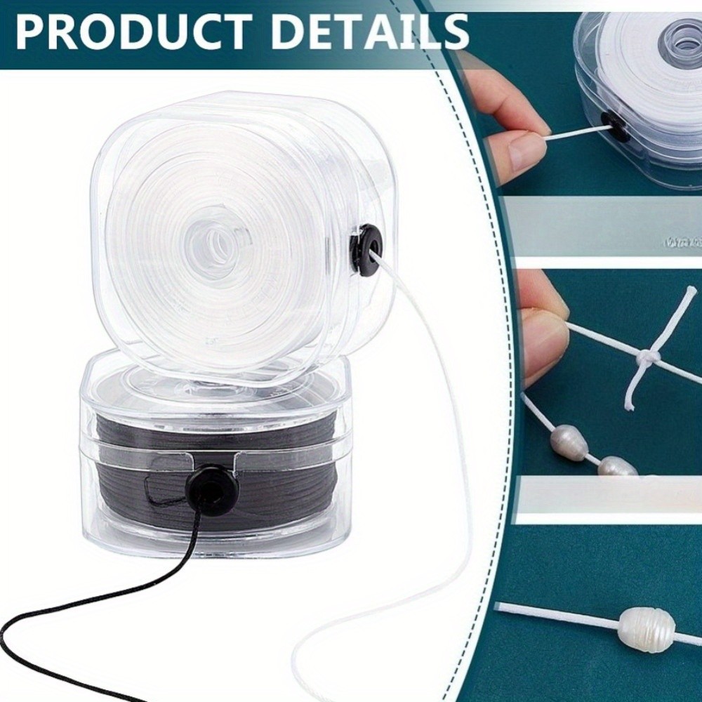 1set 260 Yards Nylon Satin String 0.5mm Bracelet Making String Beading String