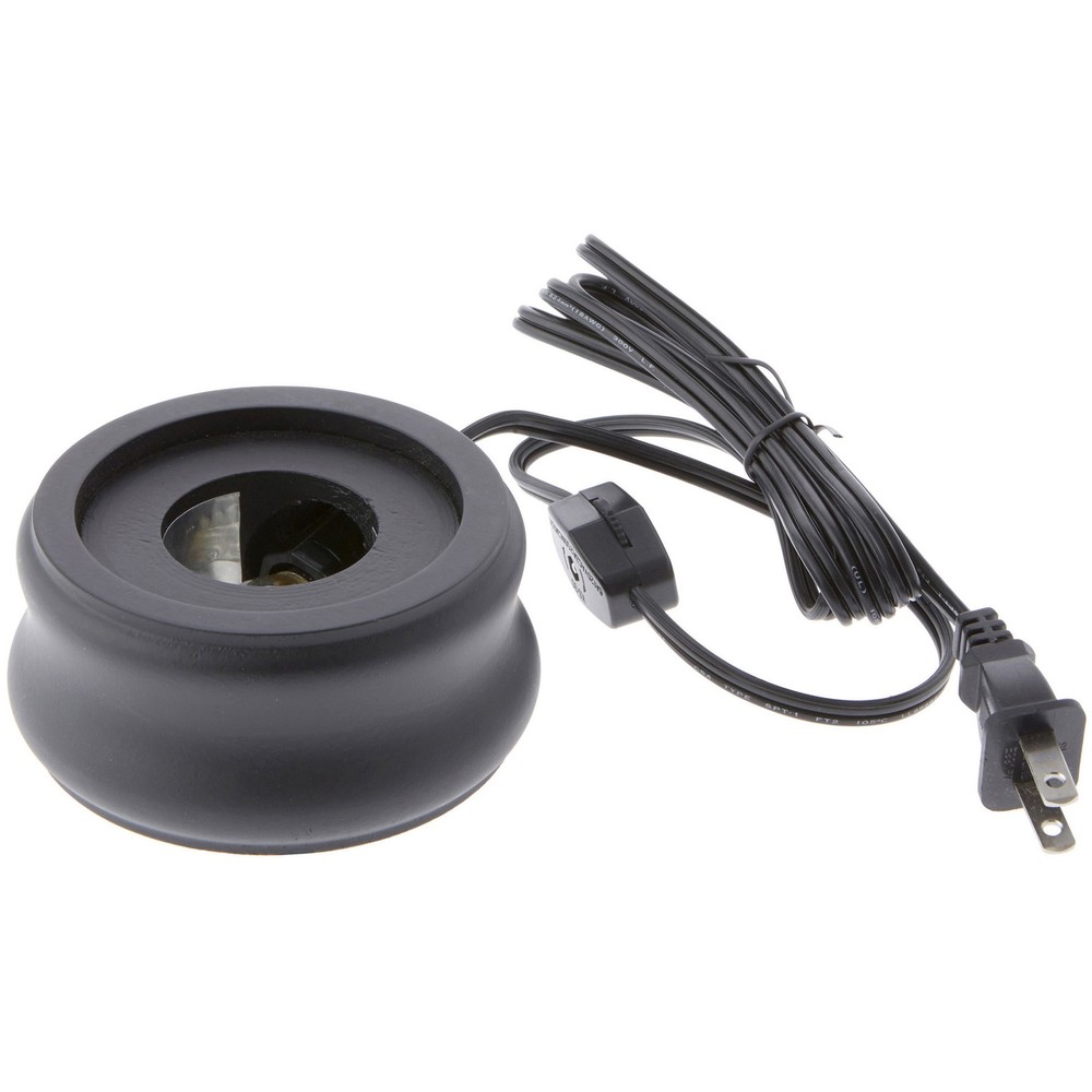 Bard's Black Round Lighted Display Base, 2" H x 4" W x 4" D
