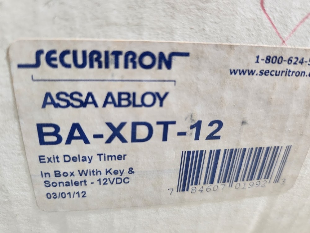 BA - XDT - 12 Exit Delay Timer With 100mA at 12VDC_4G3