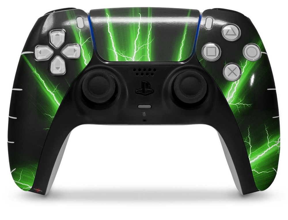Skin Sony PS5 Controller Lightning Green