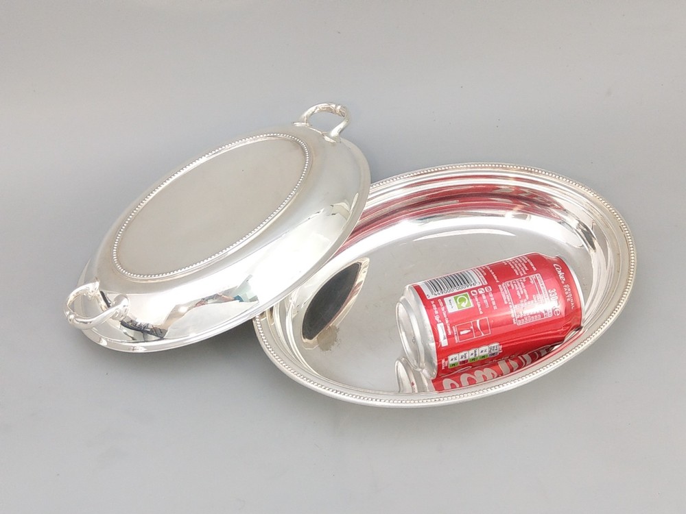 Small Oval Meat Serving Dish Silver-Plated Walker Hall