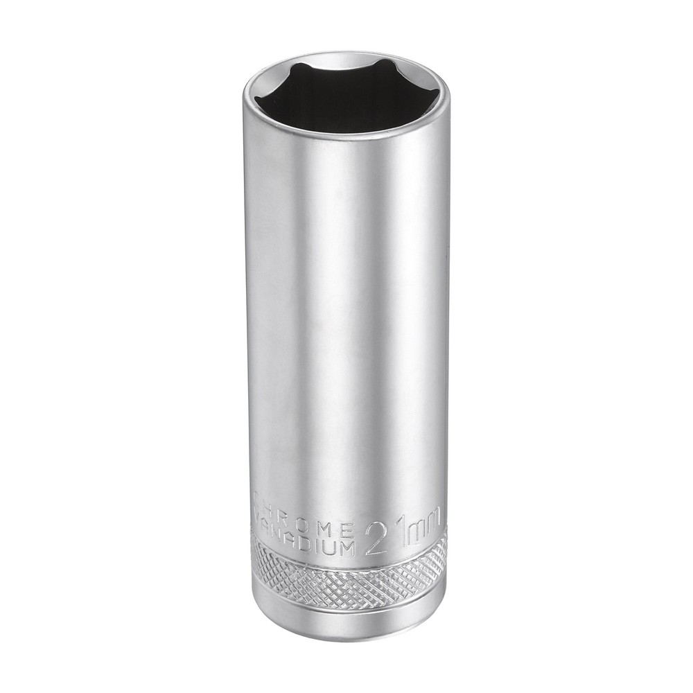 6 Points Deep Socket 1/2" Drive 21mm Nickel Plating Hex Socket 3.1" Long