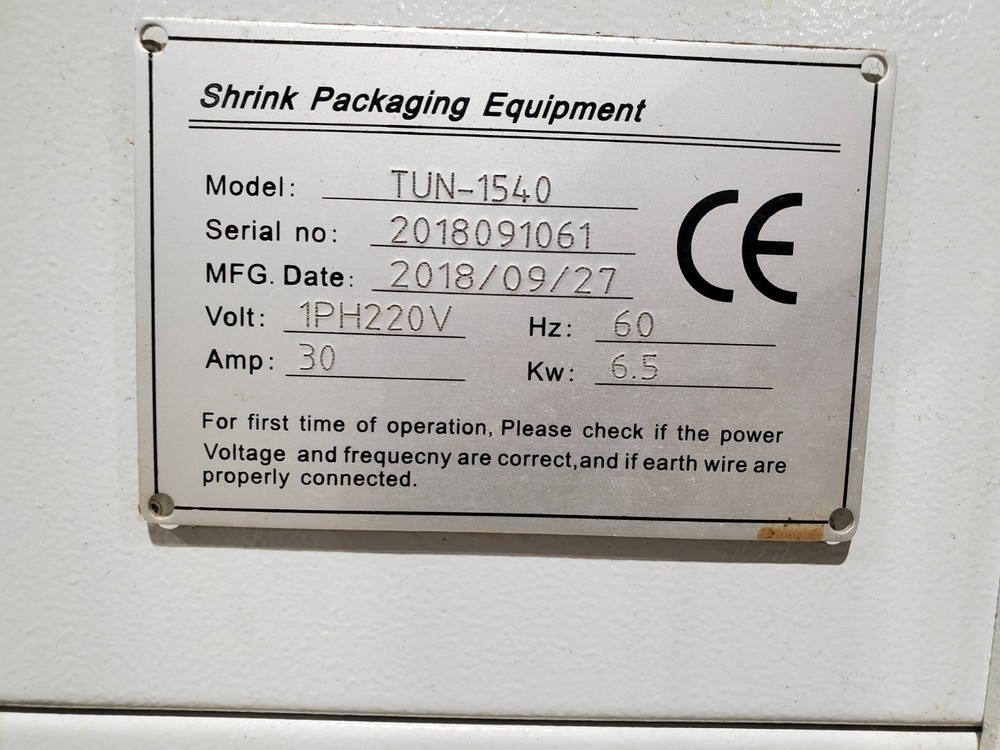 Jorestech TUN-1540 Shrink Packer