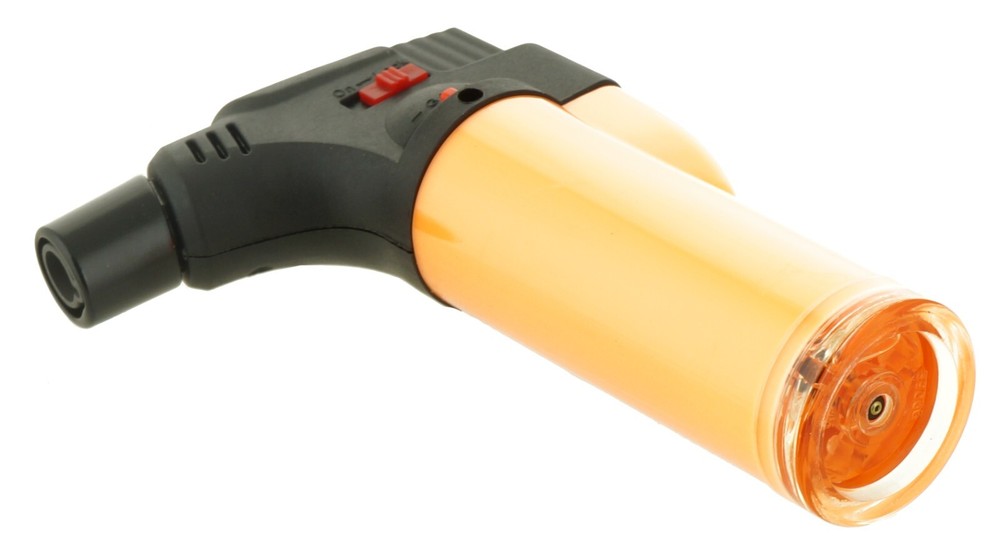 12 Pack Jumbo 4" Single Jet Flame Torch Gun Lighter Refillable Lockable Neon