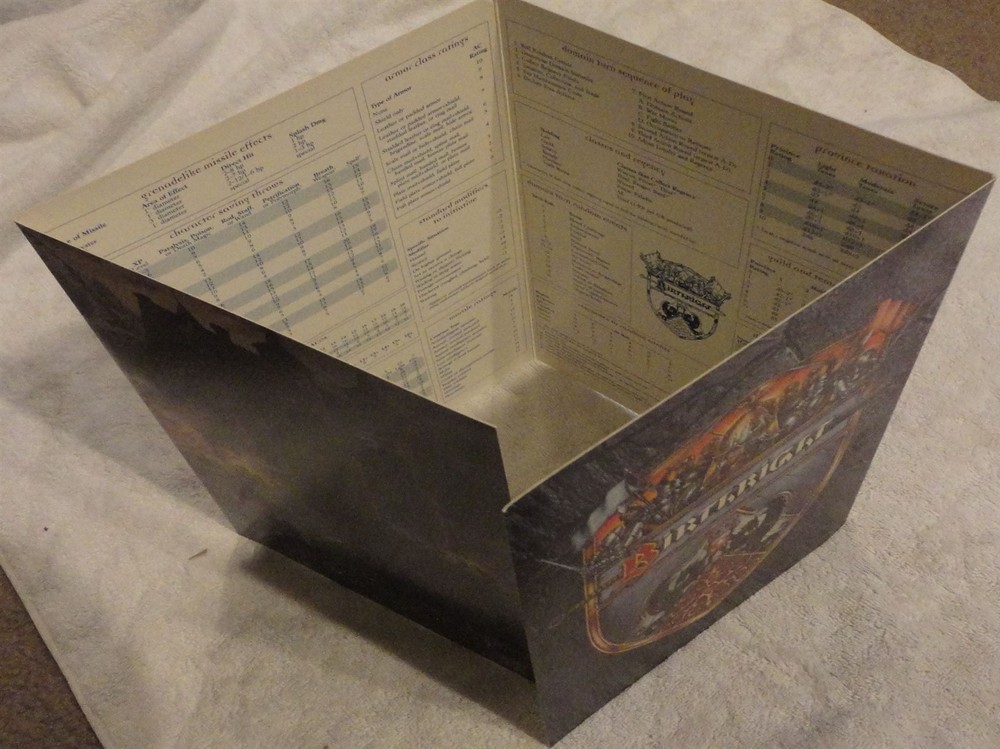 Advanced Dungeons & Dragons AD&D Birthright 4-Panel Dungeon Masters Screen