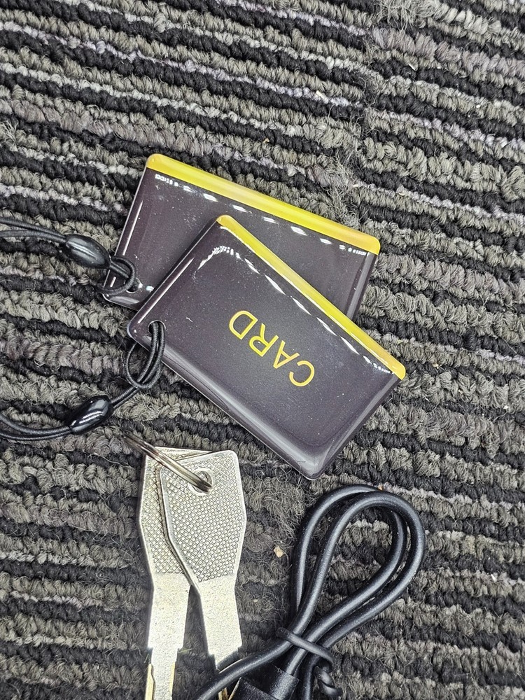 Pothunder Heavy Duty Smart Padlock, Gate Lock Padlock with Key Code and RFID