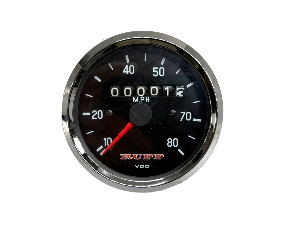 NOS Rupp Snowmobile Speedometer W=1.45