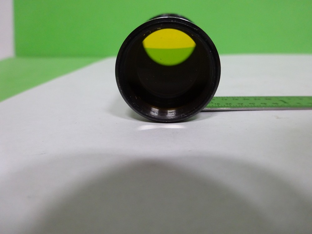 MICROSCOPE LEITZ GERMANY EYEPIECE OCULAR YELLOW FILTER 10X OPTICS AS IS #2B-E-21